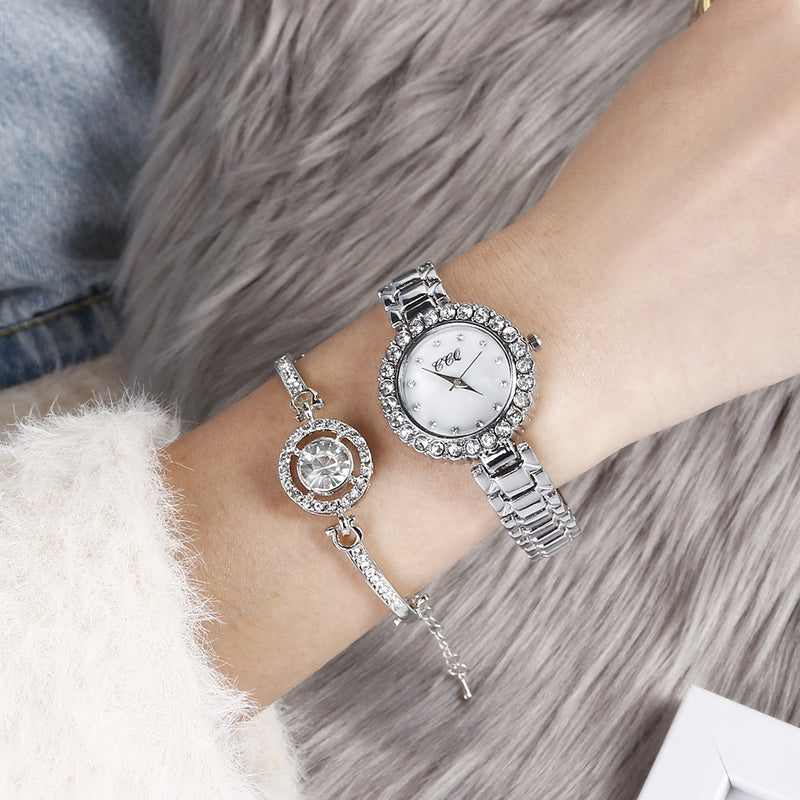 Reloj de pulsera con diamantes de moda para mujer
