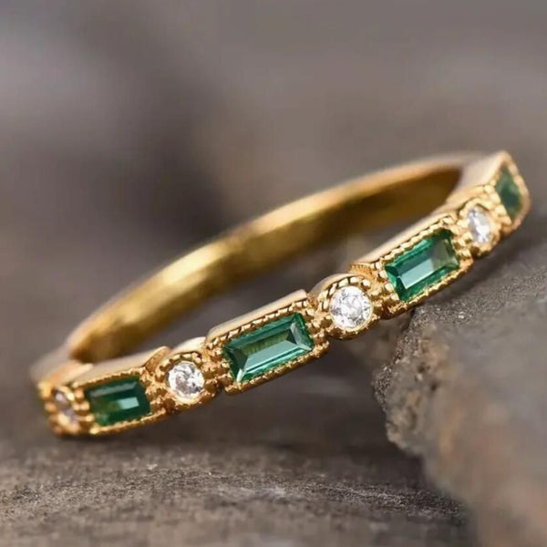 Anillo de esmeralda de alta calidad